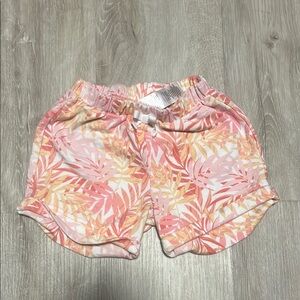4/$20 Pekkle Tropical Print Shorts in Pink and Yellow 4